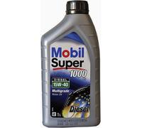 Huile SUPER1000 DSL Lubrifiant Minéral 1L 15W/40 Pour Moteur Et Diesel MOBIL