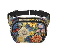 Huile sur Toile Tournesol Imprimé Sac Banane Multifonctionnel Sac Messenger Mode Unisexe Sac de Rangement Voyage Sport