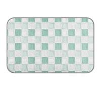 Huile sur Toile Vert et Blanc Motif à Carreaux Summer Refroidissement Lit Auto-Refroidissant pour Chiens pour Chatons Extérieur Chat Essentials esterilla refreshcante para Perros M