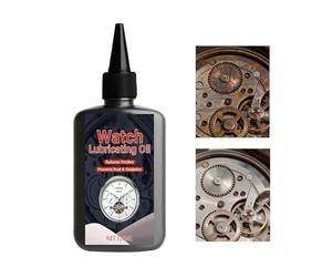 Huile synthétique horlogère,120 ml Multifonction Antirouille Haute Performance - Lubrifiant pour Horloges Pendules et Montres,Pour Roulements Engrenages Mécanisme De Plateau Tournant Machine À Coudre