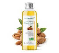 Huile Végétale BIO d'Amande douce 100ML - Hydrate la peau et redonne de l'éclat aux cheveux - Certifiée Agriculture Biologique - Sans Conservateur - Pratiques agricoles durables - Entreprise Française