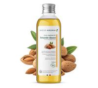 Huile Végétale BIO d'Amande douce 100ML - Hydrate la peau et redonne de l'éclat aux cheveux - Certifiée COSMOS - Sans Conservateur - Pratiques agricoles durables - Entreprise Française