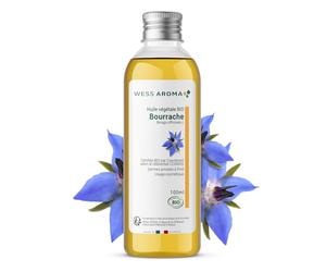 Huile Végétale BIO de Bourrache 100ML - Pour la peau, les ongles et les cheveux secs - Certifiée COSMOS - Sans Conservateur - Pratiques agricoles durables - Entreprise Française