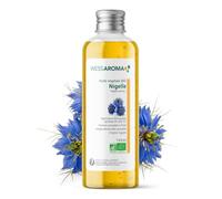 Huile Végétale BIO de Nigelle 100ML - Purifie la peau et Revitalise les cheveux - Certifiée Agriculture Biologique - Sans Conservateur - Pratiques agricoles durables - Entreprise Française