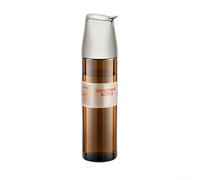 Huile Verre 500ml Bec Anti-Goutte Couvercle Auto Huile Verre(White)