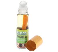 Huile Verte aux Herbes et Ginseng 2 cc - Novolife - Huile Traditionnelle thaïlandaise - Format Compact - Parfum Frais