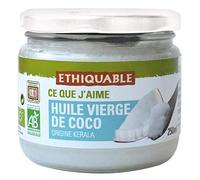 HUILE VIERGE DE COCO DE KÉRALA BIO 250ML, ETHIQUABLE, LOT DE 2