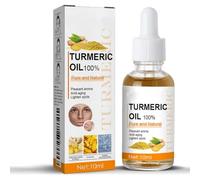 Huile Visage au Curcuma 100% Pur et Naturel - Essence éclaircissante à base d'extrait de curcuma, atténue les taches brunes, unifie le teint, anti-âge, convient à tous les types de peau