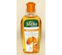Vatika Naturals Huile Capillaire Amande 200 ml - Vitamines A, E, F pour Cuir Chevelu Sain et Cheveux Forts, Amande et Noix de Coco pour Brillance et Épaisseur, Favorise Croissance Cheveux