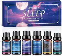 Huiles Essentielles Dormir Set De 6x10ml, Huiles Essentielles Pour Le Sommeil Et Diffuseur - Faites De Beaux Rêves, Arrêtez Les Ronflements, Fini L'insomnie