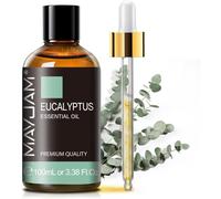 Huiles Essentielles Eucalyptus 100ml, Huile D'eucalyptus 100% Pure, Idéal Pour L'aromathérapie Aroma Diffuseur Huile Parfumée Massage