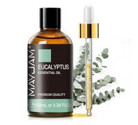 Huiles Essentielles Eucalyptus 100ml, MAYJAM Huile D'Eucalyptus 100% Pure, IdéAl Pour L'AromathéRapie Aroma Diffuseur Huile Parfumée Massage
