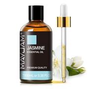 Huiles Essentielles Jasmin 100ml, MAYJAM Huile De Jasmin 100% Pure, IdéAl Pour L'AromathéRapie Aroma Diffuseur Huile Parfumée Massage