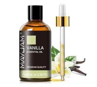 Huiles Essentielles Vanille 100ml, MAYJAM Huile De Vanille 100% Pure, IdéAl Pour L'AromathéRapie Aroma Diffuseur Huile Parfumée Massage