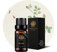 Huiles parfumées Rose Aromathérapie, huiles de parfum 100% Pure Rose pour diffuseur, humidificateur, massage, soin de la peau et des cheveux, huile essentielle parfum rose 0.33 oz - 10ml