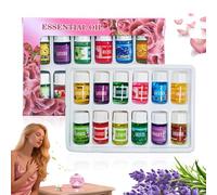 Huiles Pour Diffuseur Set De 12 Huiles Solubles Pour Humidificateur | Senteurs Naturelles Solubles 3 ml d'Ambiance pour Pièce Voiture Intérieur