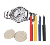 Huileur de Montre, 4 Pièces Stylo à Huile avec Vaisselle à Huiler Ensemble D'outils de Huileur de Montre Ensemble de Stylo de Distribution D'huile Kit de Réparation de(Ensemble de plat à huile)