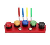 Huileur de montre en métal avec 5 coupelles à huile et outils d’immersion, ensemble de coupelles à huile pour horlogers destiné à la lubrification de précision, accessoire (Plat à huile convexe rouge