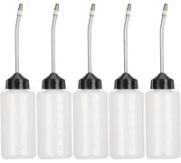 Huileur pour machine à coudre, 5 pièces, 120ML, plastique, avec long bec verseur, distributeur d'huile, durable, pratique, pour huiler avec précision les machines à coudre