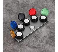 Huilier de montre en acier inoxydable - Outil de trempage de montre réutilisable - 4 plats - Pratique - 5 plats - Économique pour les horlogers (5 yeux pour huile)