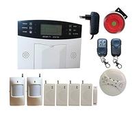 HuilingyiTech - Système d'alarme de sécurité domestique sans fil GSM avec détecteur de mouvement et détecteur de porte