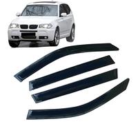 Huiloogye Deflecteurs de Pluie pour BMW X3 E83 2004-2010 - Déflecteurs d'air Pare-Pluie Vitre Latérale Protection Contre la Pluie - adhésifs