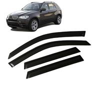 Huiloogye Deflecteurs de Pluie pour BMW X5 E70 2007-2013 - Déflecteurs d'air Pare-Pluie Vitre Latérale Protection Contre la Pluie - adhésifs