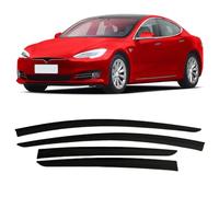 Huiloogye Deflecteurs de Pluie pour Tesla Model S 2019-2023 - Déflecteurs d'air Pare-Pluie Vitre Latérale Protection Contre la Pluie - adhésifs
