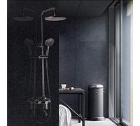 HUIMOZ Robinet de Douche Clover Black Retro Ensemble de Douche Europe et Large Jet supérieur Mitigeur de Douche d'hôtel Délicat