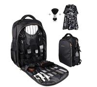 HUIMSWARM Sac à Dos pour barbier - Grande capacité - Fermeture éclair en cuivre Pur - Étanche - avec 1 Cape de barbier et Brosse de barbier