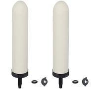 HUINING Lot de 2 bougies filtrantes en céramique remplaçables de 7 pouces avec charbon actif pour systèmes de filtration d'eau par gravité de table, réservoir d'eau domestique