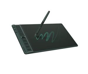 HUION Inspiroy 2 M Tablette Graphique, Stylet Numérique PW110, 8 Touches de Raccourci + 3 Touches de Groupe + 1 Curseur, Idéal pour Dessiner, Étudier et Travailler à Domicile - 8.7 x 5.4 Pouces - Vert