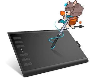 HUION Inspiroy H1060P Tablette Graphique, Tablette de Dessin Professionnelle 10 x 6,25 Pouces, Stylet sans Pile, Idéal pour la Peinture, L'édition, Les Photos, l'enseignement et Le Travail en Ligne