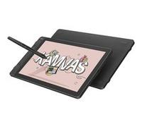 HUION Kamvas 13 Gen3 Tablette Graphique avec Écran, Tablette de Dessin 13.3" avec Verre Canvas Anti-Étincelles, Pentech 4.0, Pression du Stylet 16384, Double Molette pour PC, Mac, Android, Noir