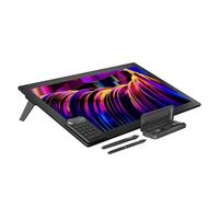 HUION Kamvas Pro 27 4K UHD Tablette Graphique avec Écran Tactile, Tablette Dessin avec Double Stylet Alimenté par Pentech 4.0, Verre Gravé Anti-Reflet de 2nde Génération,Clavier K20 pour Les Artistes