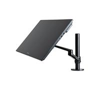 HUION Single Monitor Arm, Support de Bras de Moniteur Réglable en Hauteur, Rotation Pivotant Ergonomique Inclinable, Vesa 75mm et 100mm, pour Écrans LED LCD 22-32", Moniteur PC et Tablette Graphique