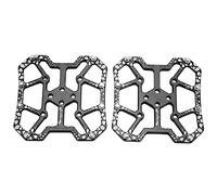 HUIOP 1 Paire de Convertisseurs de Pédales Automatiques pour Vélo, Système de Vélo Road Mountain KEO, Adaptateur de Plate-Forme de Pédale Robuste en Alliage D'aluminium Antidérapant, (Noir)