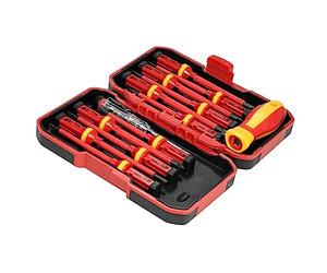 HUIOP 13pcs 1000V interceables Tournevis isolés Set avec s de réparation électricien s de réparation Torx peu Torz Phillips