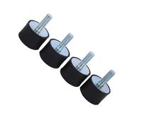 HUIOP 4 X M8 M6 Supports en Caoutchouc Amortisseur Anti Vibration Silentblock Bobines, pour Compresseurs D'Air, Moteurs, Moteurs à, Pompes à Eau, avec Aimant et Équipement (VD30*20 M8*23)