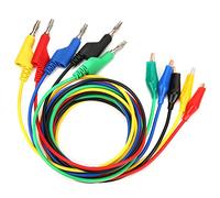 HUIOP 5 Pièces Fiche Banane Empilable de 4 Mm pour Clipser le Fil de Câble Test Fil Test, Remplacement Facile, Mesure Pratique, Utilisation Robuste, pour Multimètre