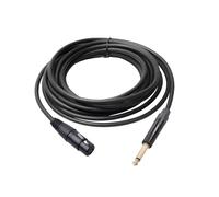 HUIOP 6.35 TRS stéréo mâle vers XLR femelle microphone mélangeur câble audio anti-interférence compatible avec bloc d'alimentation 48 V câble d'interconnexion équilibré câble de connexion pour,c