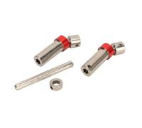 HUIOP Arbre D'entraînement de Voiture sur Chenilles RC, Axe de Transmission Léger et Durable en Acier pour SCX10 90046, CC01, 95-130mm (Argent)