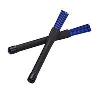 HUIOP Bâton de Tambour, 2pcs Drum Stick Drum Brush 1 Paire de rétractables pour Batterie Jazz Drum 15pcs Brosses en Nylon,Brosse à Tambour