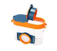 HUIOP Boîte d'inspection d'insectes avec loupes Grossissements 2,6X et 4,5X Attrape-Insectes et visionneuse pour Enfants Microscope Loupe d'insectes Kit d'exploration de la Nature avec brucelles pour