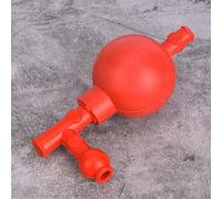 HUIOP Boule D'aspiration en Caoutchouc avec 3 Ouvertures Rouge, pour le Contrôle des Liquides