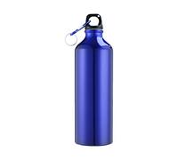 HUIOP Bouteille d Bouteilles d'eau de 750 ML avec Mousqueton Bouteille d'eau en Aluminium Portable Réutilisable Pichet à Eau étanche pour la randonnée Voyage Sports de Plein air Gym Fitness