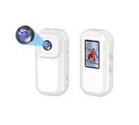 HUIOP Caméra d Mini WiFi Action Camera 1080P 30fps Caméra numérique avec écran LCD de 0,96 pouces Détecteur de mouvement avec batterie rechargeable intégrée avec support magnétique Cli