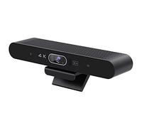 HUIOP Caméra De Conférence,Caméra 4K Webcam USB Caméra De Vidéoconférence HD avec Microphone Et Haut-Parleur AI Suivi du Visage Mise Au Point Automatique Prise De Voix À 360° Plug &Play Compatible