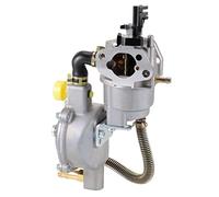 HUIOP Carburateur de 42 mm à double carburant, générateur d'essence GPL compatible avec les générateurs d'essence 170F GX160 GX200 8HP 9HP 2KW-6.5KW