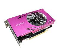 HUIOP Carte Graphique RX580-8GD5 6HD Mémoire 8G/256bit/GDDR5 Fréquence de Base 1206MHz 6 Ports HD Suport 6 écrans et résolution 4K/2K HD/1080P,Carte vidéo